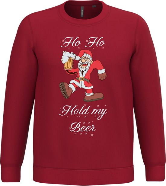 Jezonga Kersttrui voor heren, grappige kersttrui, sweater, sneeuwvlok, eland, lange mouwen, ronde hals, kerstfeest, Zwart_1, M