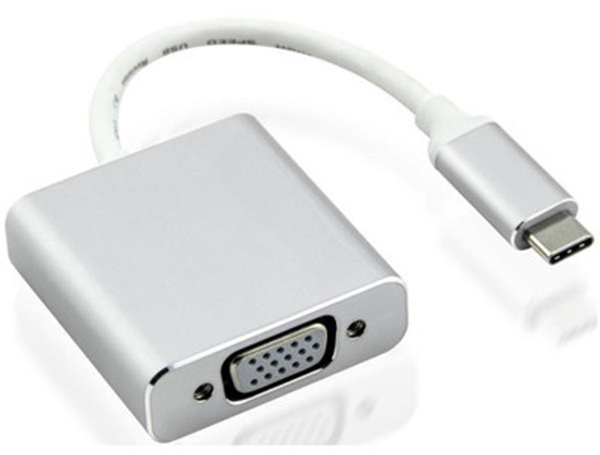Nilox USB Type-C - VGA M/F Zilver
