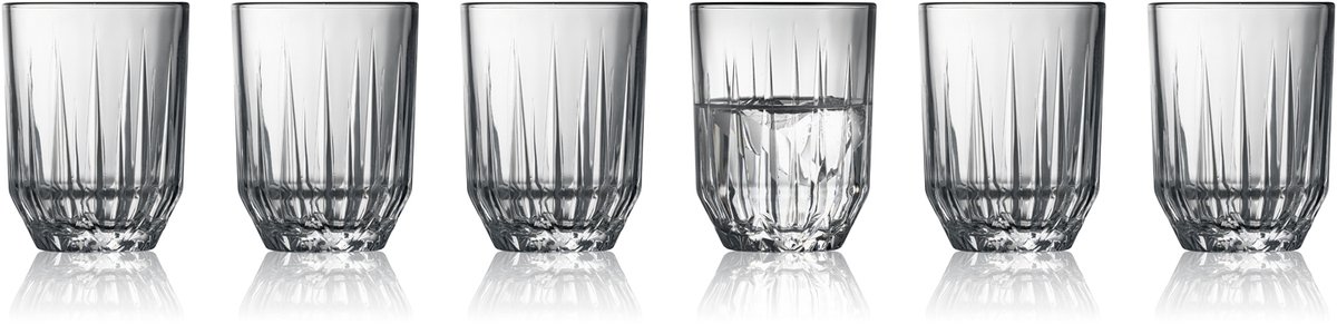 Lyngby Glas Astrid waterglazen - 250 ml - set van 6 - drinkglazen set, glazen voor dagelijks gebruik, vaatwasserbestendig