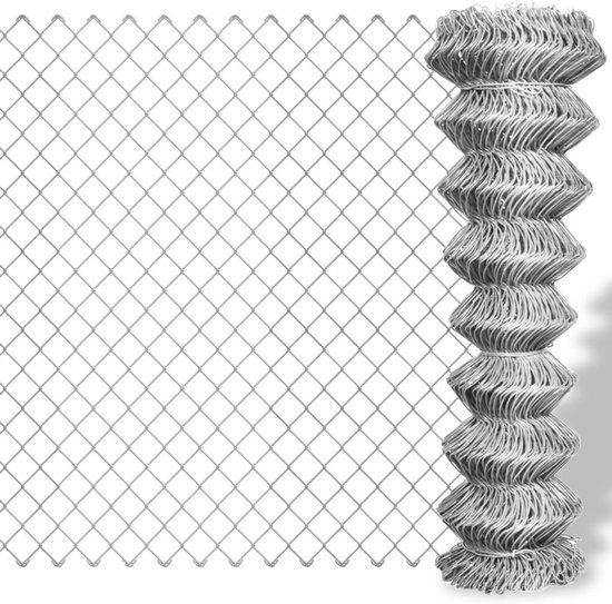 vidaXL Clôture en fil galvanisé 15 x 0,8 m