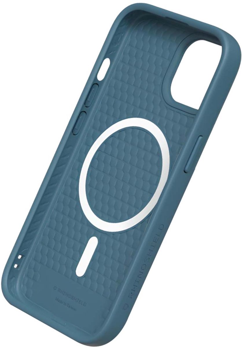 Rhinoshield, Hoesje geschikt voor iPhone 16 - Magnetisch SolidSuit ShockSpread, Blauw
