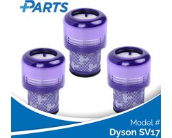 Dyson SV17 Filters (3 Stuks, Plus.Parts® alternatief voor 970013-02)