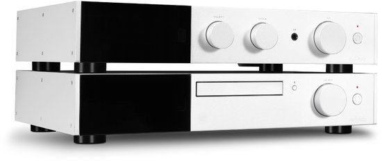 Audiolab 9000A met 9000CDT High-End Stereo Set – Audio Versterker – CD-transport – 2x 160 W – met DAC & Phono – Zilver