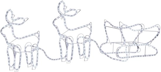 Décoration de Noël d'extérieur Renne et Traîneau 576 LED