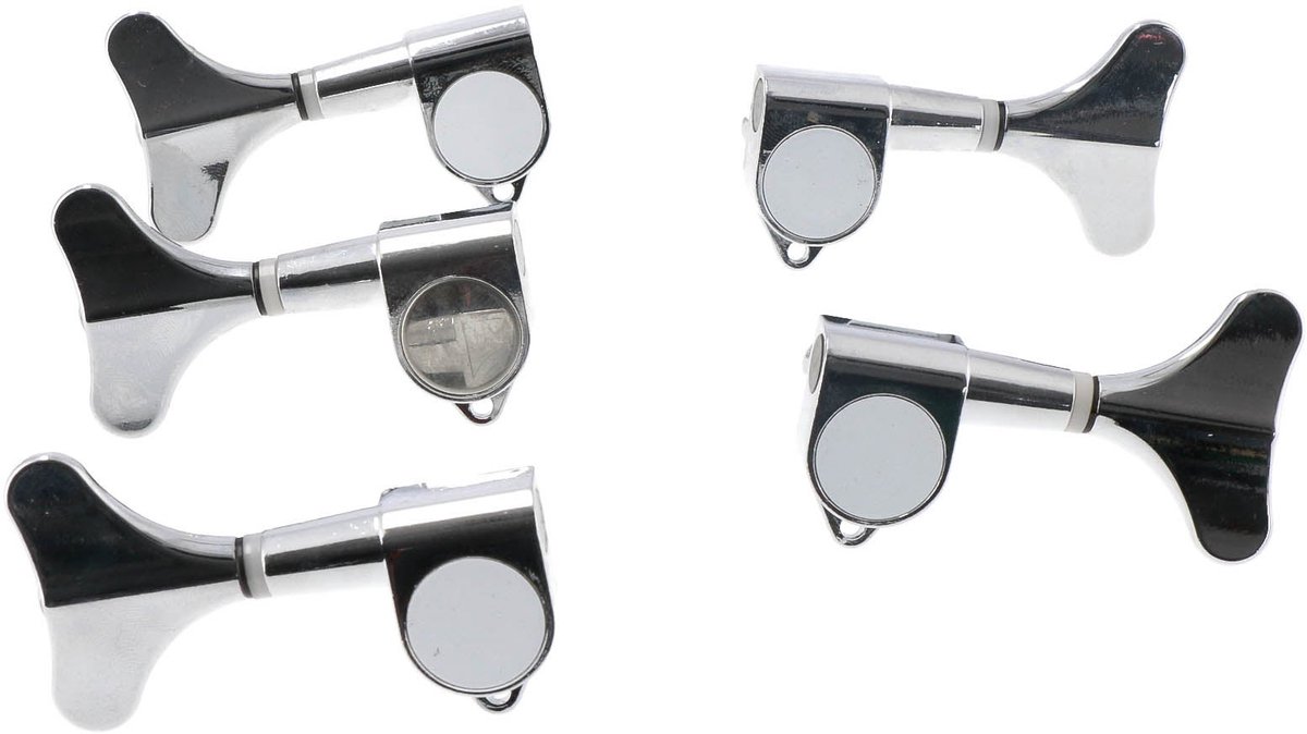 3x2 stemmechanieken voor 5-snarige basgitaar chrome Fazley 10551