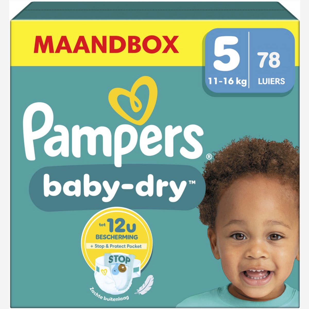 Pampers Baby-Dry Maat 5 - 78 Luiers - 11KG/16KG