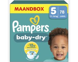 Pampers Baby-Dry Maat 5 - 78 Luiers - 11KG/16KG