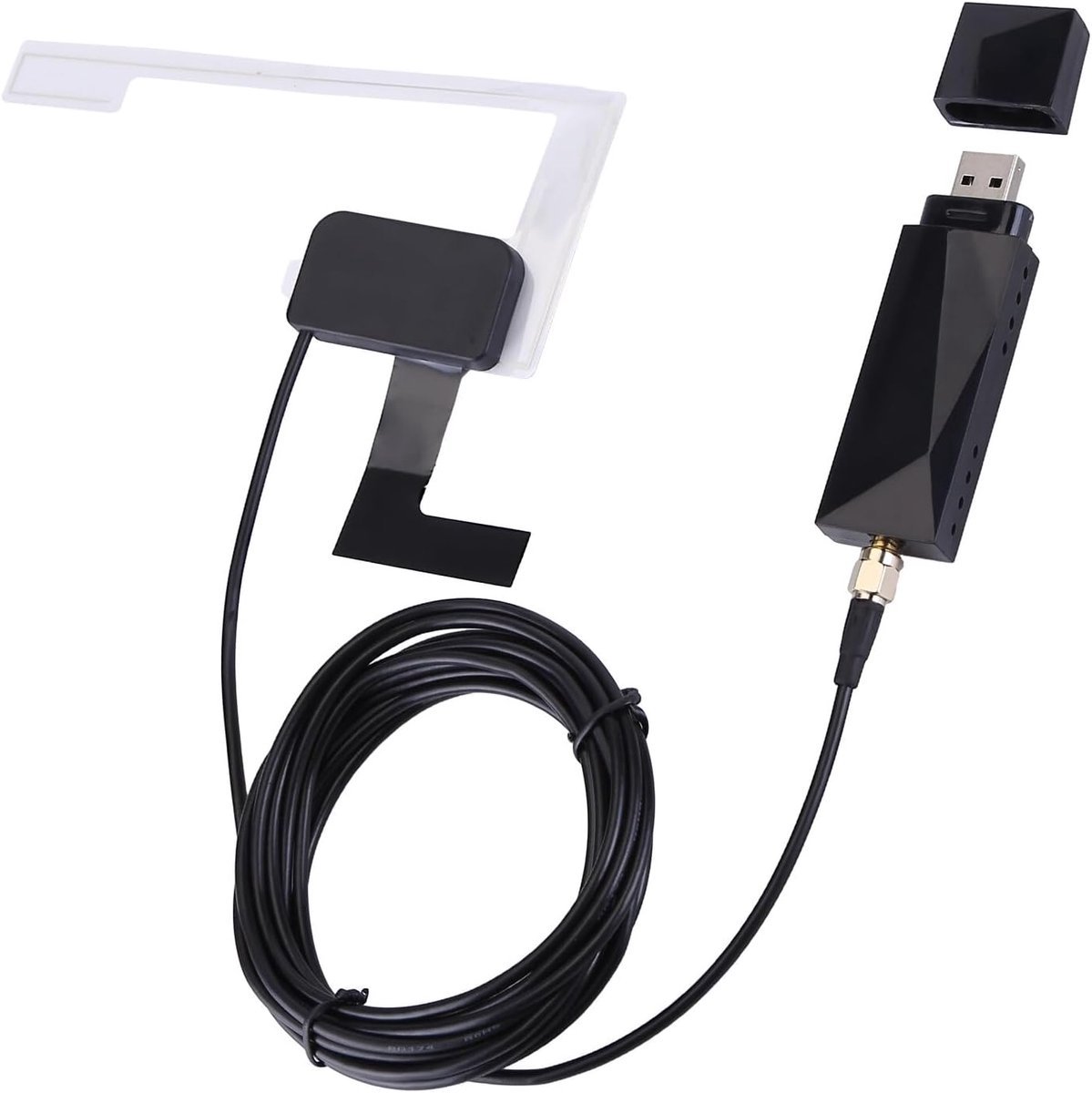 NAVIBOP DAB-100 | DAB+ Antenne | Digitaal Radio-Ontvangst | USB Interface | Ruisvrij Signaal | 3m Kabel