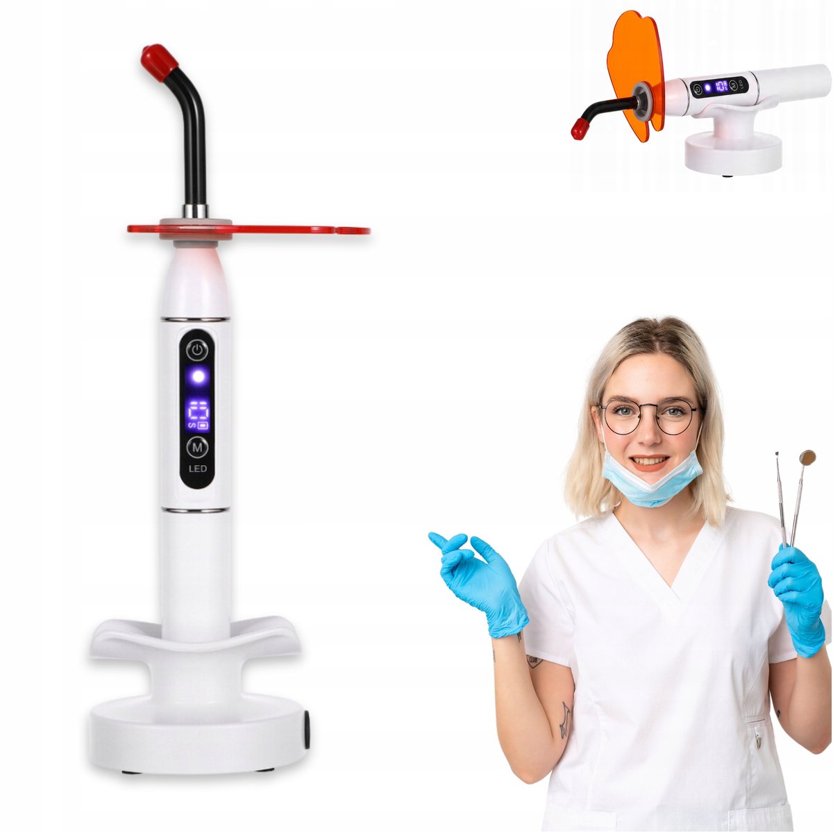 Polymerisatielamp voor Tandtechniek - Professionele Curing Lamp - Wit Apparaat voor Composiet Uitharding - Dentale Laboratorium Uitrusting