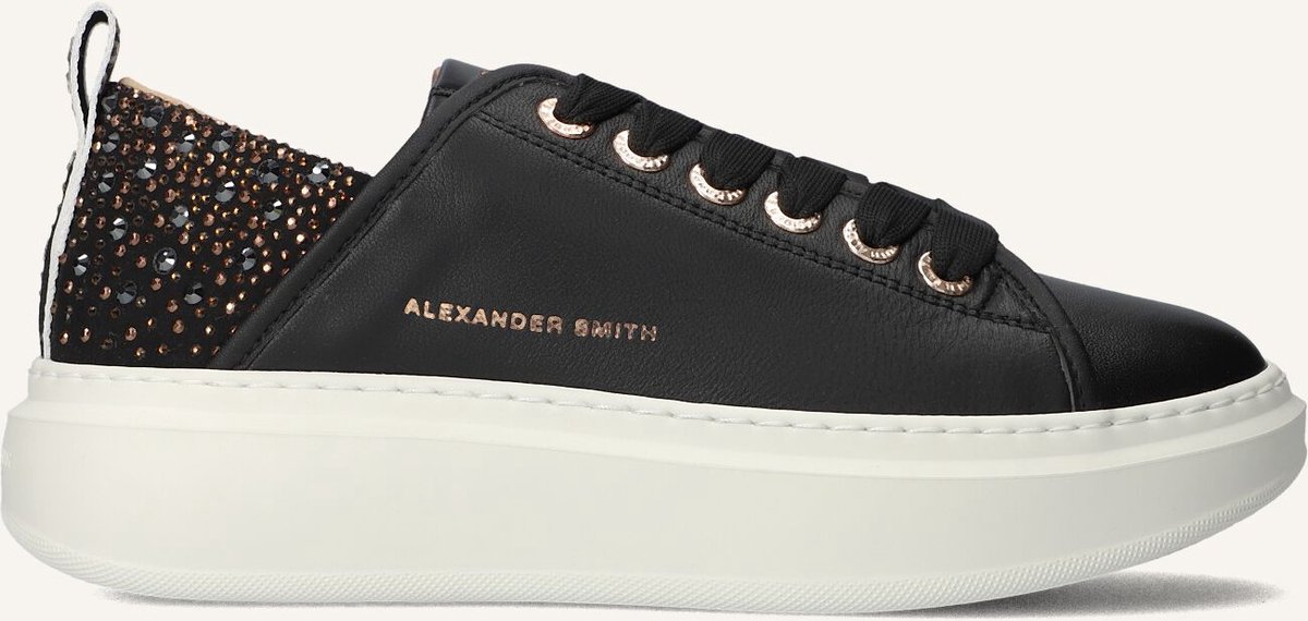 Alexander Smith Wembley Sneakers - Leer - Dames - Zwart - Maat 39