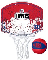 Wilson NBA Team Los Angeles Clippers Mini Hoop WTBA1302LAC, Mixte, Rouge, Panneaux de Basketball, Taille : Taille unique