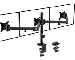 VIN® Monitorarm 3 schermen - Muurbeugel - Triple Beeldschermarm Voor 17-27 inch - Muurbeugel Monitor - Monitorbeugels - Monitorbeugel 3 schermen – 7kg/ Per Arm