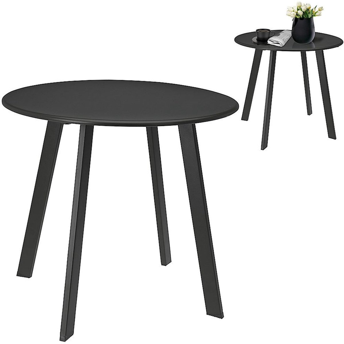ProGarden - Bijzettafel - 50x45 - cm - mat - donkergrijs thumbnail 6