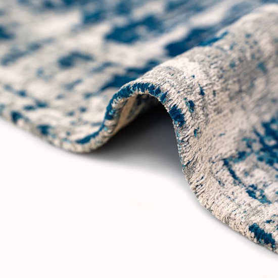 Louis De Poortere vloerkleed Bronx Azurite - blauw - 80x150cm