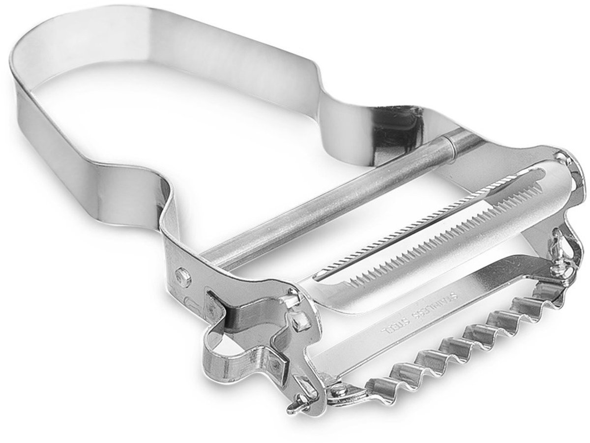 Orion - Roestvrijstalen Dunschiller - 12 cm - Dubbele functie - Vaatwasmachinebestendig
