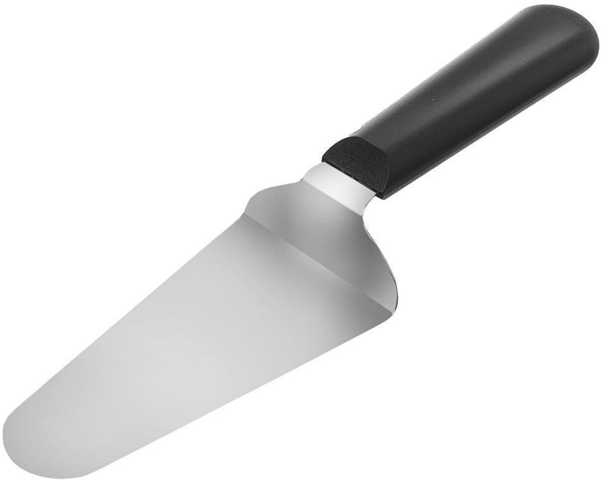 Orion - Roestvrijstalen Taartschep - Ergonomische Handgreep - Zilver en Zwart
