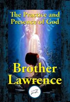 Boekcover: The Practice and Presence of God, met een engel die een biddend persoon dekt.