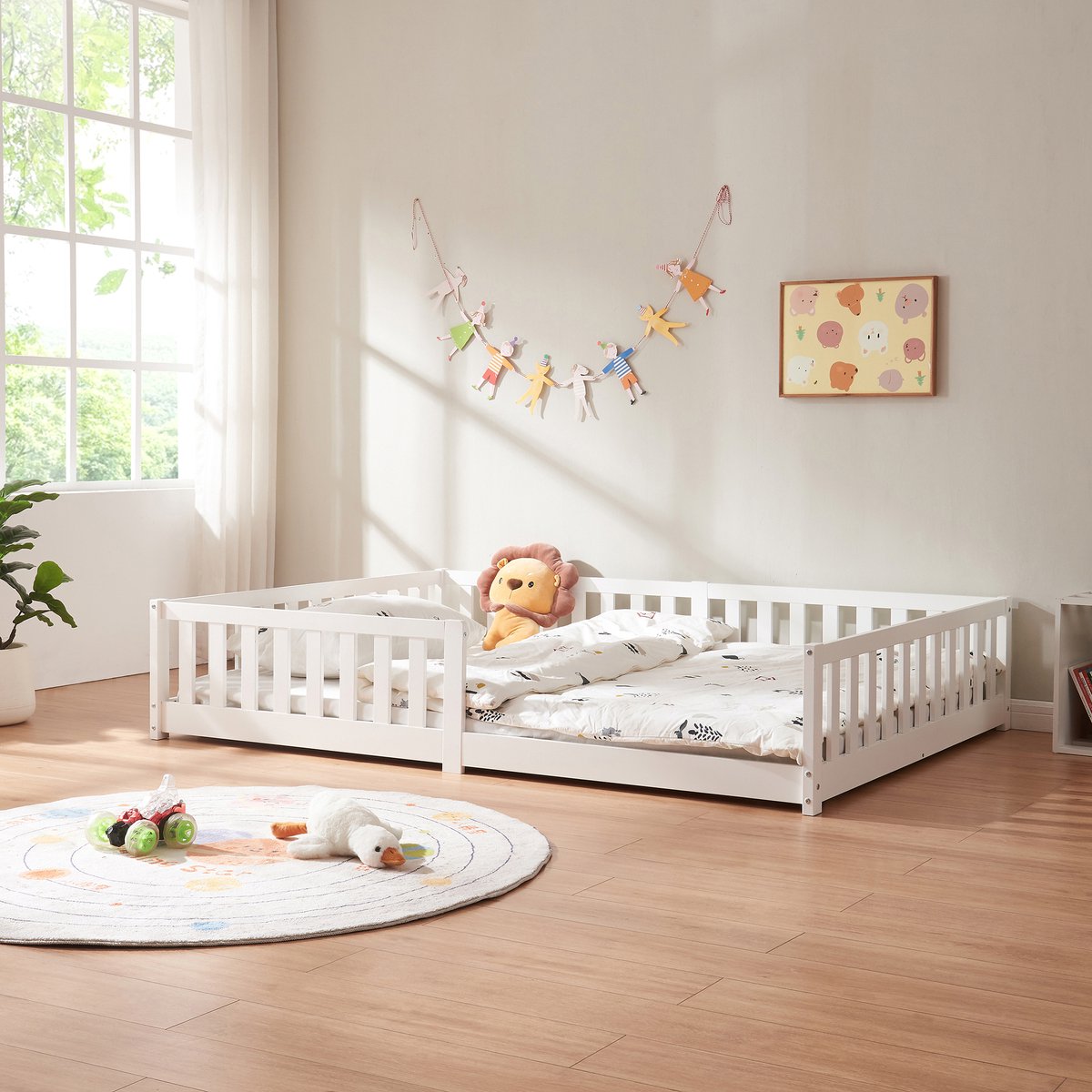 Kinderbed Tanna 140x200 cm wit [en.casa]