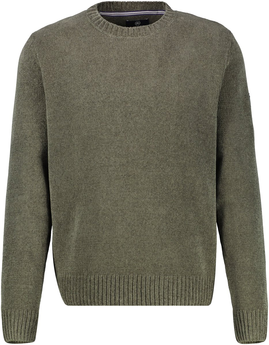 LERROS - Heren sweater - Maat XXL - Mannen - 661 nordic oliv - katoen