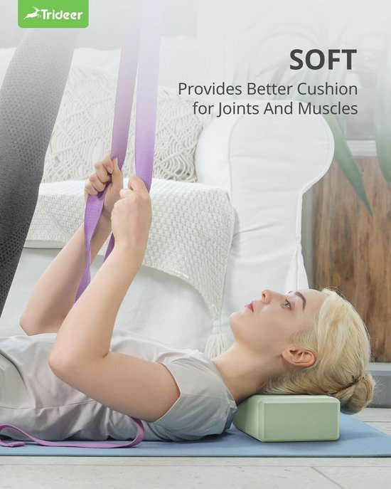 Yoga Blokken Set van 2 - Antislip, Lichtgewicht en Stevig - Perfect voor Yoga, Pilates en Fitness — afbeelding 5