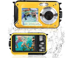 Camera - digitale onderwatercamera, 10 ft, FHD, video, 30 MP, foto, 16 x digitale zoom, met 32G geheugenkaart voor onderwaterselfies, duiken, zwemmen