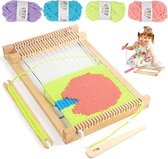 Lot De 10 Cadres De Tissage En Bois Ergonomiques – Organisateur De Fil Portable Pour Débutants, Enfants, Adultes – Loisirs Créatifs, Décoration Maison & École