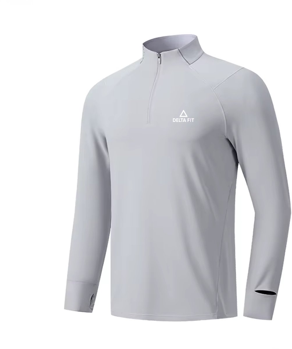 Delta Fit Hardlooptrui – Ultralicht & Ademend – Dry Mesh - Lichtgrijs - Maat S