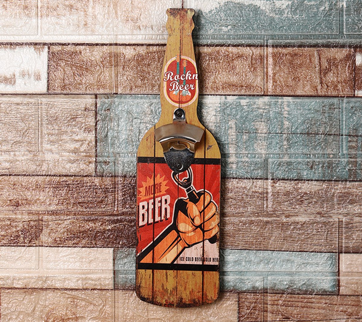 Retro bierflesopener - Flessenopener voor aan de muur