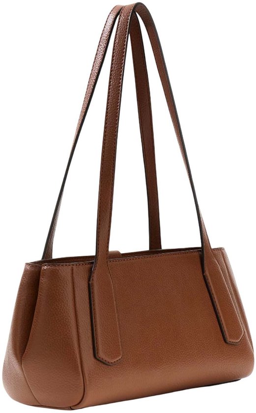 GUESS suède schoudertas Camden cognac