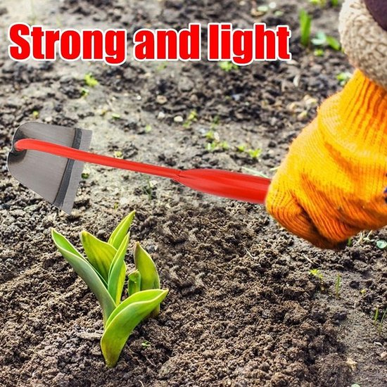 Weed Hark - Handmatig Tuingereedschap van Staal - Hark voor Tuinplanten - Draagbaar Stalen Onkruidbestrijdings- en Grondlosmaakgereedschap — afbeelding 5