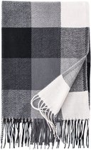 Sjaal Ruit/Checker - Zwart | 195 x 65 cm | Polyester | Fashion Favorite