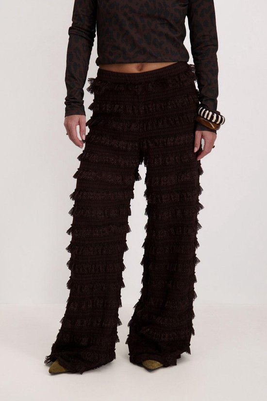 Harper & Yve Lo-pa Broeken Dames - Bruin - Maat XL
