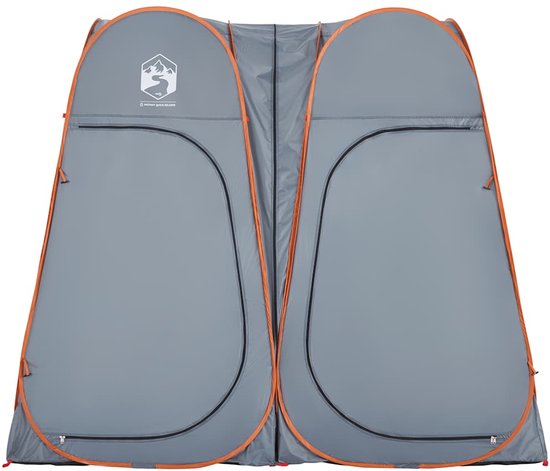 vidaXL Privacytent - Pop-up - Grijs en Oranje Privacytent - Pop-up Tent - Waterdichte Tent - Buitentak - Campingaccessoires van Vidaxl — afbeelding 2