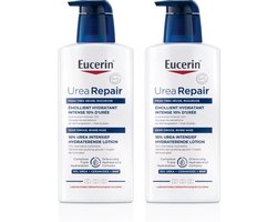 Eucerin UreaRepair Bodylotion 10% Urea - Lotion voor Zeer Droge en Ruwe Huid - 72H Hydratatie - Zonder Parfum - 400ml - Voordeelverpakking - Bundel van 2