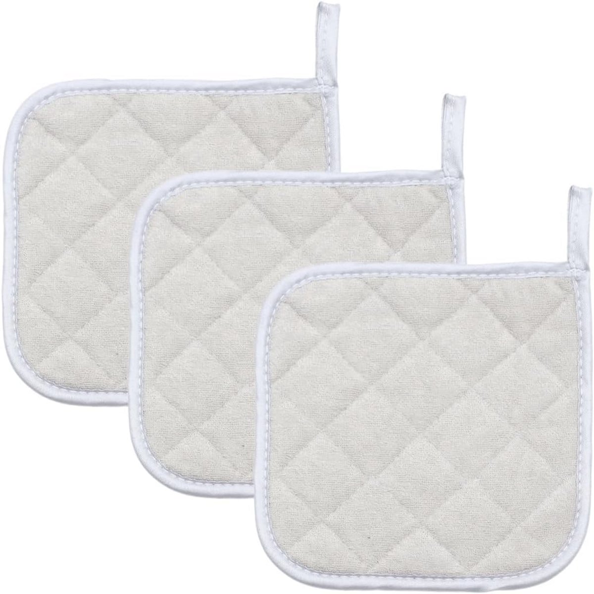 Hittebestendige Pannenlappen Set van 3 - 17 cm, Wasbare Keukenhulp voor Koken en Bakken