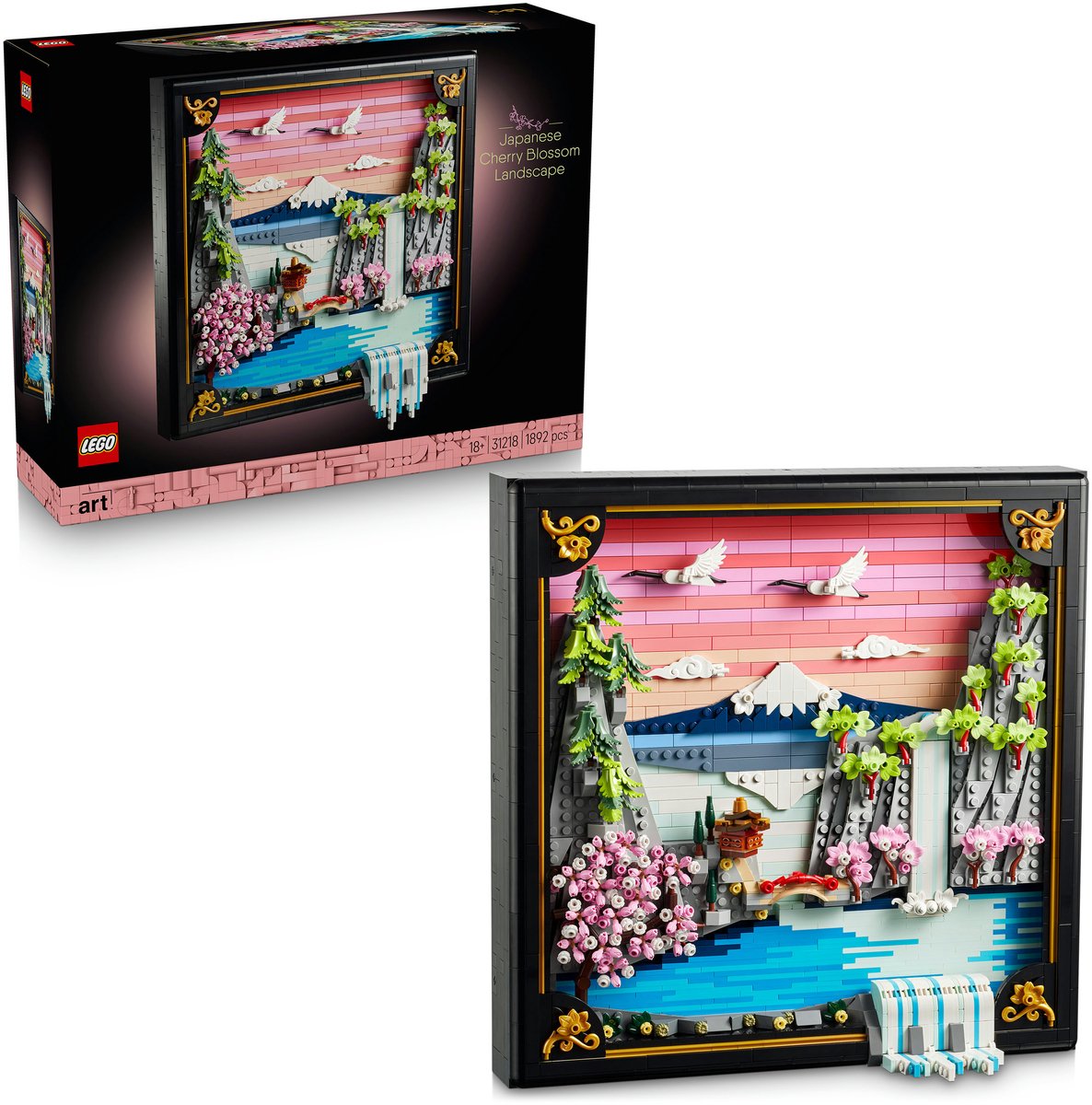 LEGO® Art Landschap met Japanse Kersenbloesems Wanddecoratie - 31218 — afbeelding 2