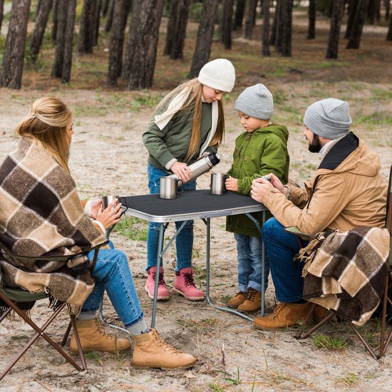 Outtec® Klaptafel, Vouwtafel, Campingtafel - 80 x 60 x 70 cm - Kleine Tafel, Balkontafel, Tafel - voor Camping, Balkon, Tuin, Strand van Outtec — afbeelding 4