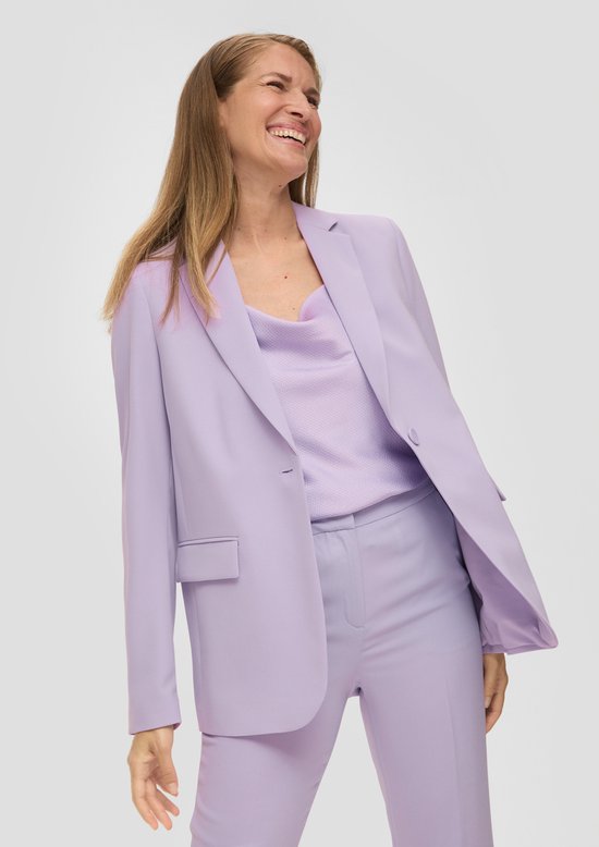 S.Oliver Felpa Blazer Donna Slim Fit - Cotone Con Colletto E Bottoni - Taglia S - 2