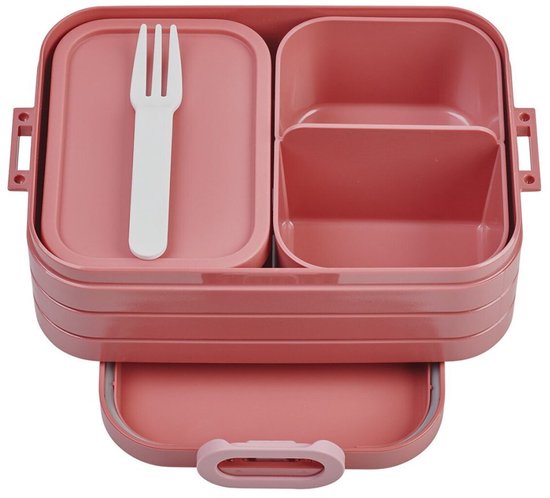 Mepal - Boîte à lunch Take a Break midi - Convient pour 4 sandwichs - Mauve vif - Boîte à lunch pour adultes