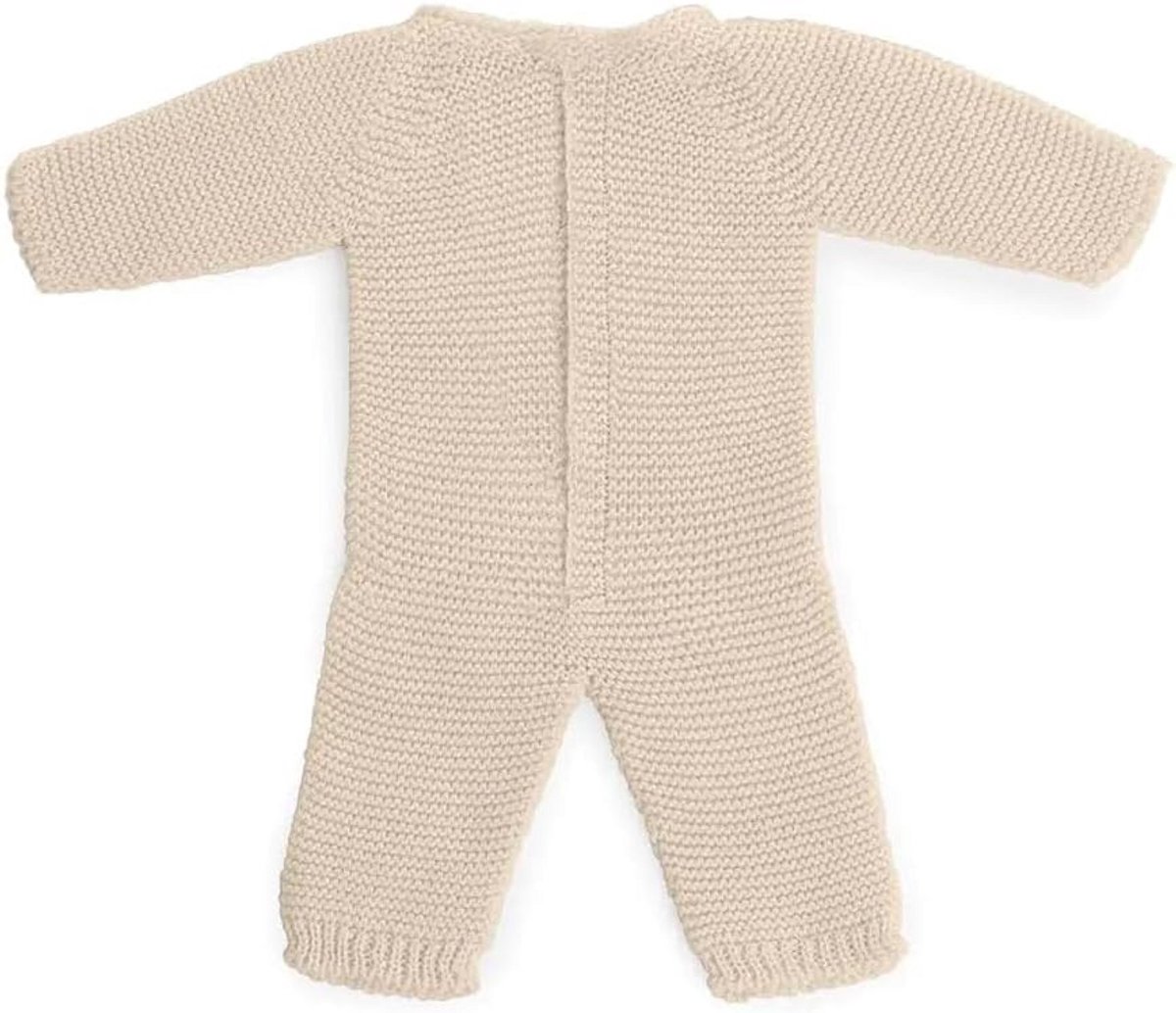 Gebreide Beige Pop Pyjama 38 cm Gemaakt van Gerecycled Textiel