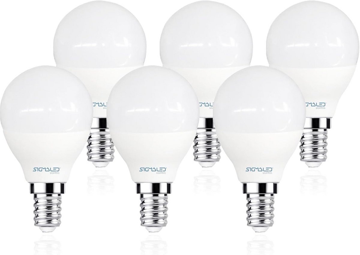 E14 LED Bulb 4W (30W Equivalent) - Natural White Light 4000K - 360 Lumens - G45 P45 LED Bulbs - Pack of 6