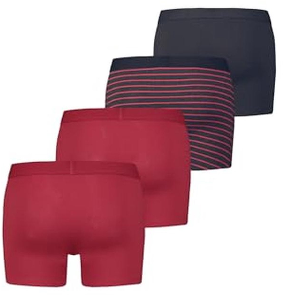 Boxer shorts voor heren 3-pack - Rood/Zwart, M