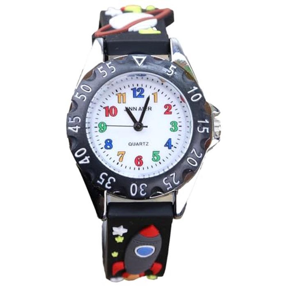 Ruimtehorloge voor kinderen - Digitaal kwarts horloge met siliconen band, ideaal cadeau voor jongens en meisjes van 3 tot 10 jaar