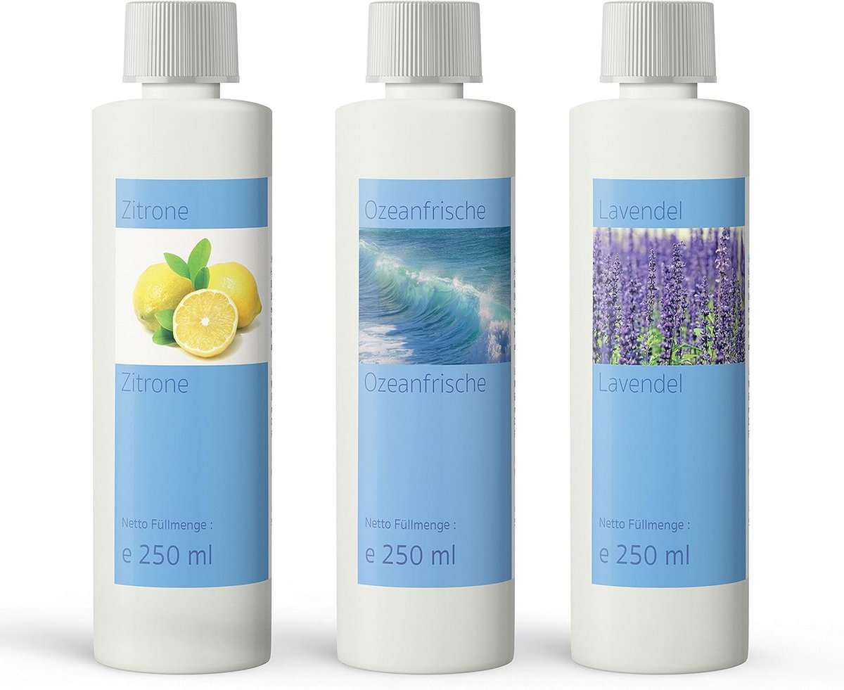 Set van 3 Geurtoevoegingen voor Stoomreinigers, 750 ml Totaal