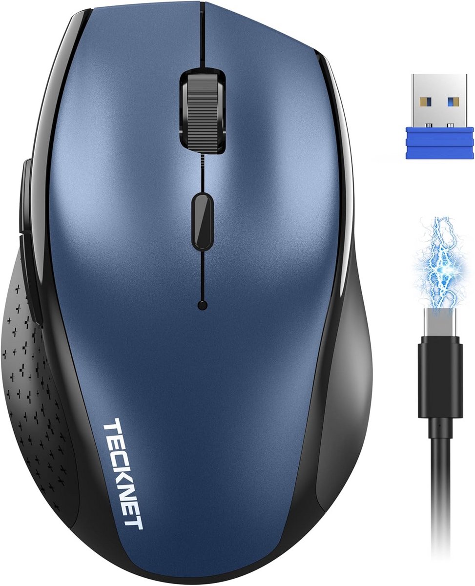 Draadloze Muis Optisch met Hoge Precisie (4800 DPI) en Lange Batterijduur voor PC en Laptop