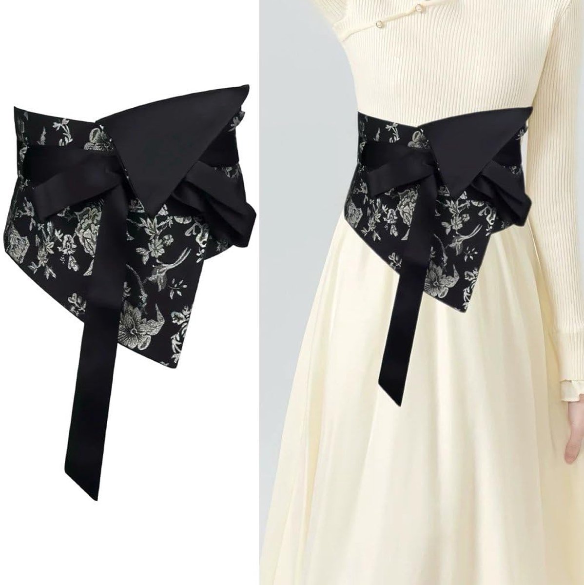 Riemen - Wikkelriem - Damesriemen - Brede riemen - Tailleriem Vrouwen - Tailleband - Korsetten - Brede Corset Taille Riem - Ceintuur - Mode Accessoires - Decoratie Jurk - Korset riem - Dames Jurk Accessoire — cadeau in Mode & Accessoires - foto 5