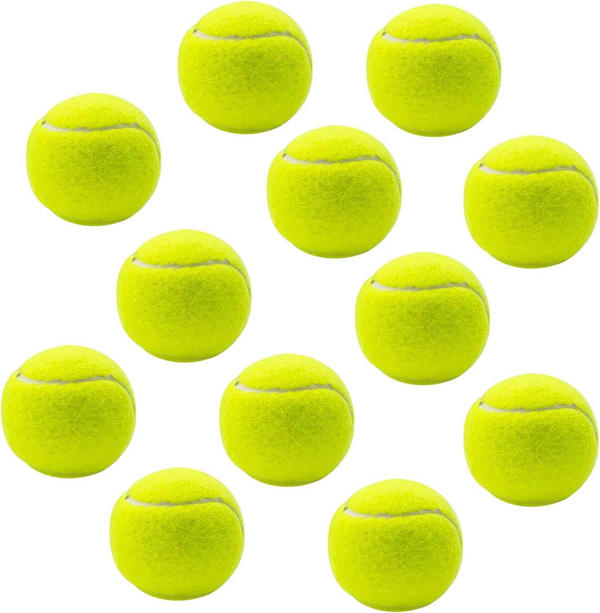 12 Stuks Duurzame Trainingsballen voor Tennis en Hondenspeelgoed