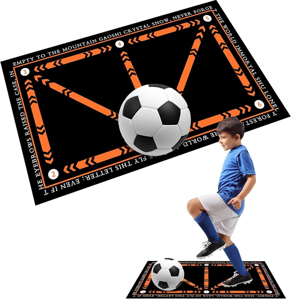 Voetbaltrainingsmat voor Balcontrole en Dribbelvaardigheid