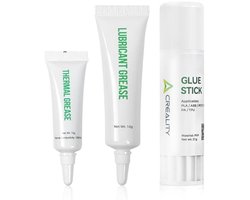 Creality 3D Printer Lubricant Grease & Thermal Paste & Glue Stick,3-Pack, 250°C High Thermal Conductivity+ Lubrication and Noise Reduction+ Warmbed Glue PVP, for Ender 3/Ender 3 V3 SE/KE/K1/K1C/K1 Max
