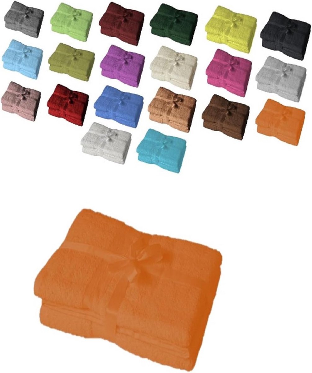 Set van 2 Luxe Terracotta Douchelakens 70x140 cm - Zacht en Absorberend Katoen